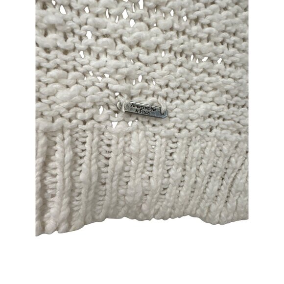 Abercrombie & Fitch Off-White Knit Sweater Womens S - Picture 6 of 12